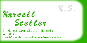 marcell steller business card